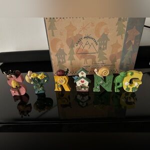 Vintage Crazy Mountain Spring Decorative Letter Set - 3” letters